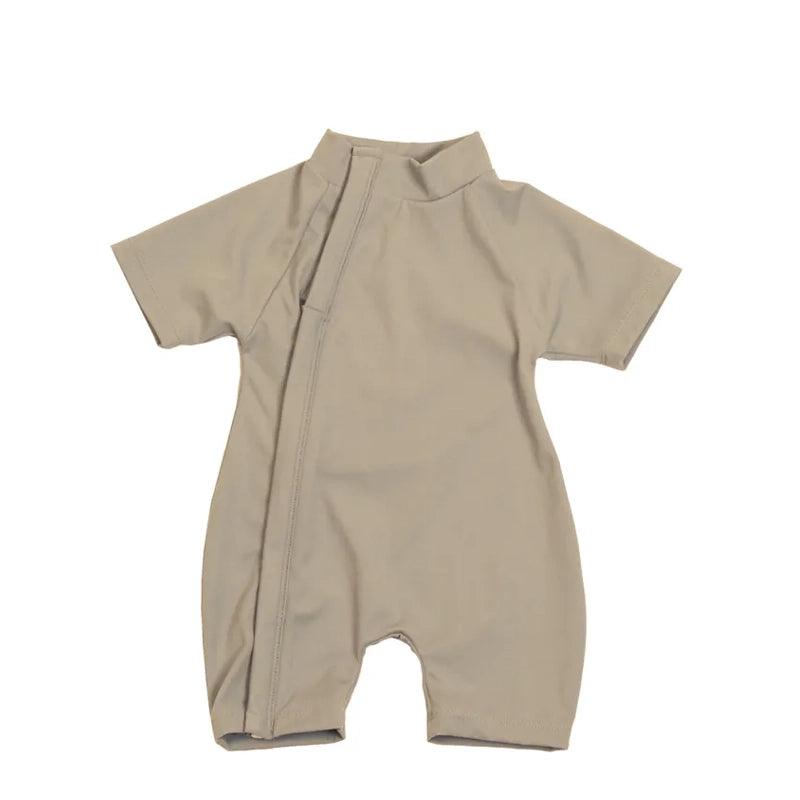 Zimmi Onesie Kids Swimsuitآ withآ Zip Closure - Unisex - Sand - Waha Lifestyle