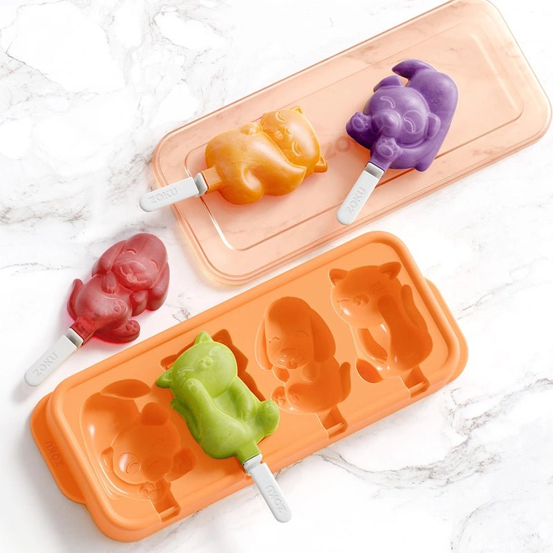 Reusable Silicone Cat and Dog Ice Pop Mould Tray