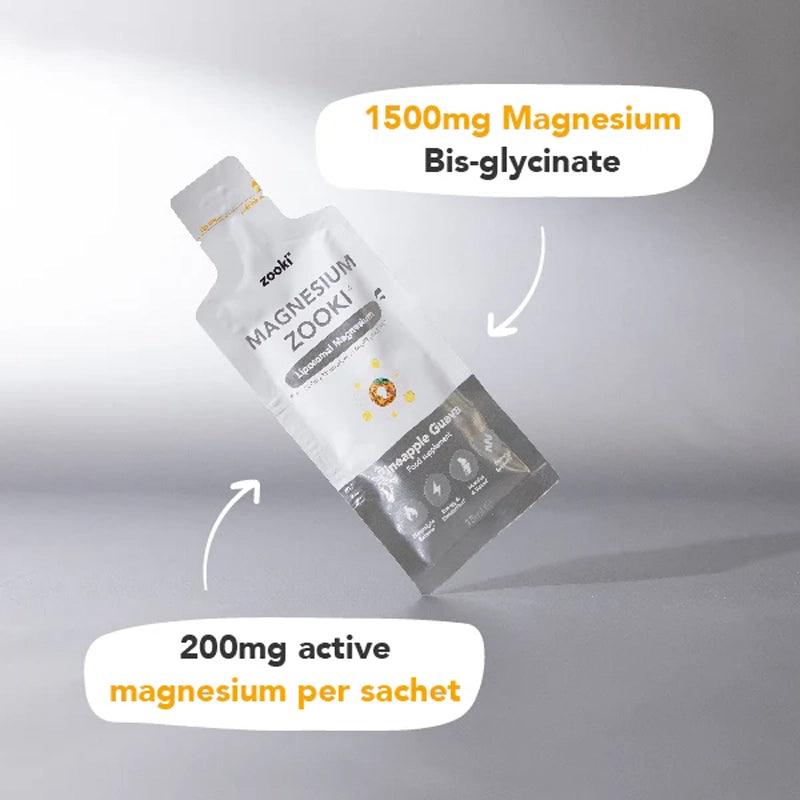 Magnesium 1500mg Pineapple Guava Flavour Sachet - 14x15ml