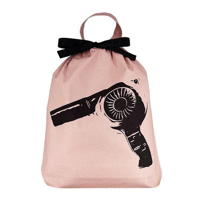 100% Cotton Hair Dryer Travel Bag - Pink/Blush - Waha Lifestyle