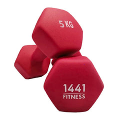 1441 Fitness Neoprene Dumbbell Pair - 5kg