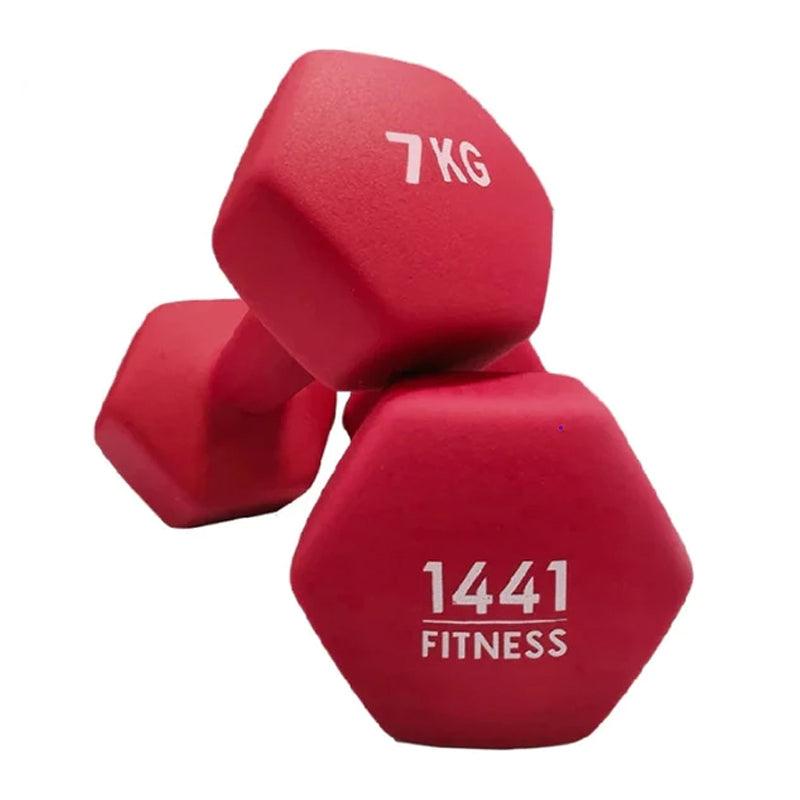 1441 Fitness Neoprene Dumbbells Set - 7kg