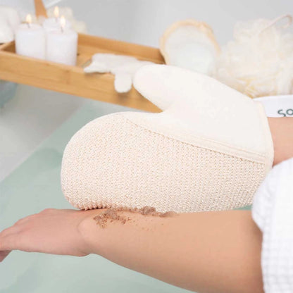 2-in-1 Exfoliating Bath &amp; Shower Glove - Scrub and Lather