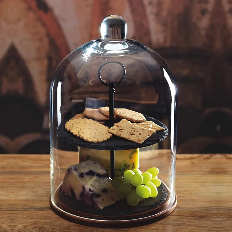 2 - Tier Slate Domed Serving Set - Waha Lifestyle