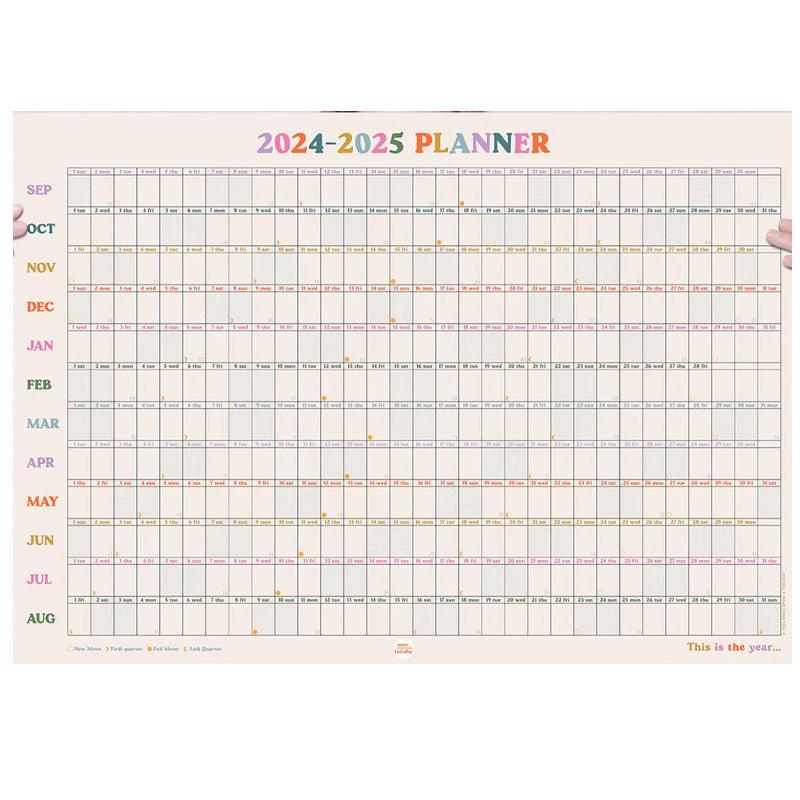 2024 - 2025 Academic Year Wall Planner - 49x70cm - Waha Lifestyle