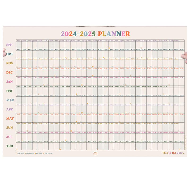 2024-2025 Academic Year Wall Planner - Landscape
