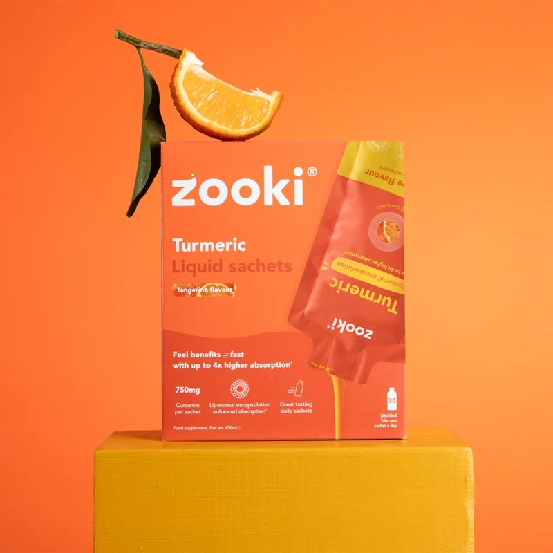 ZOOKI 750mg Liposomal Curcumin from Turmeric Liquid - 14 Sachets - Waha Lifestyle