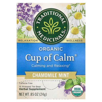 Cup of Calm Chamomile Mint Herbal Tea - 16bags