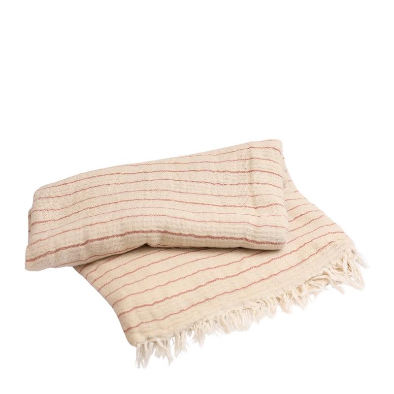 Alice Cotton Striped Throw Blanket