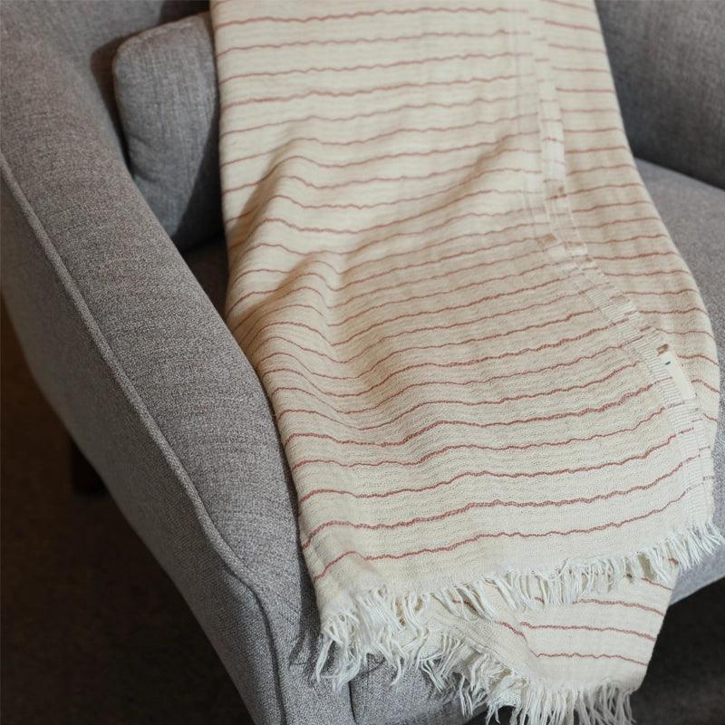 Alice Cotton Striped Throw/Blanket