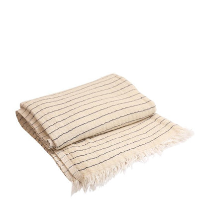 Alice Cotton Striped Throw Blanket
