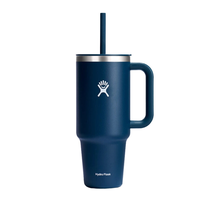 All Around Insulated Travel Tumbler With Handle &amp; Straw - 1.2L