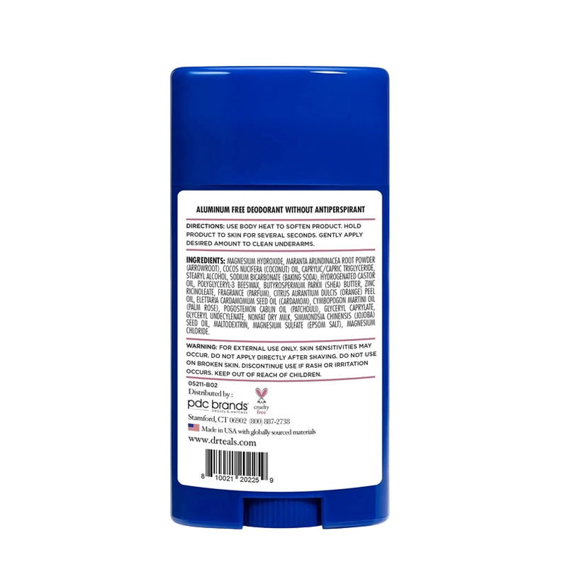 Aluminum Free Deodorant with Rose &amp; Milk - 75g