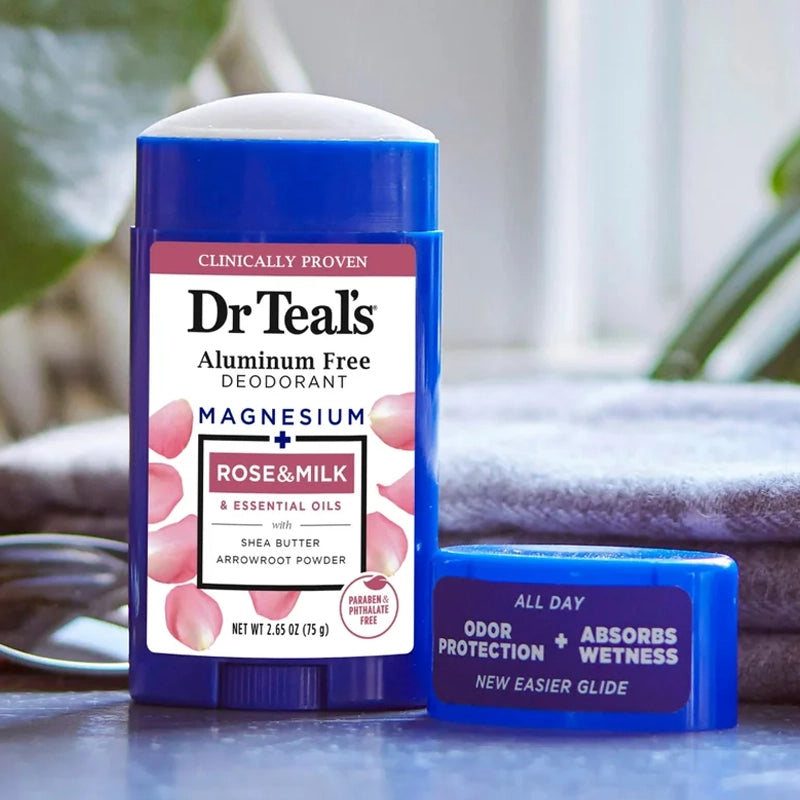 Aluminum Free Deodorant with Rose &amp; Milk - 75g