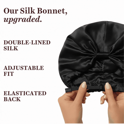 Silk Bonnet, Scrunchie &amp; Hair Tie Gift Set