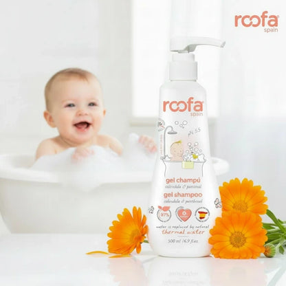 Baby Gel Shampoo with Calendula &amp; Panthenol for Sensitive Skin – 500ml