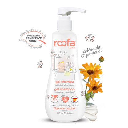 Baby Gel Shampoo with Calendula &amp; Panthenol for Sensitive Skin – 500ml
