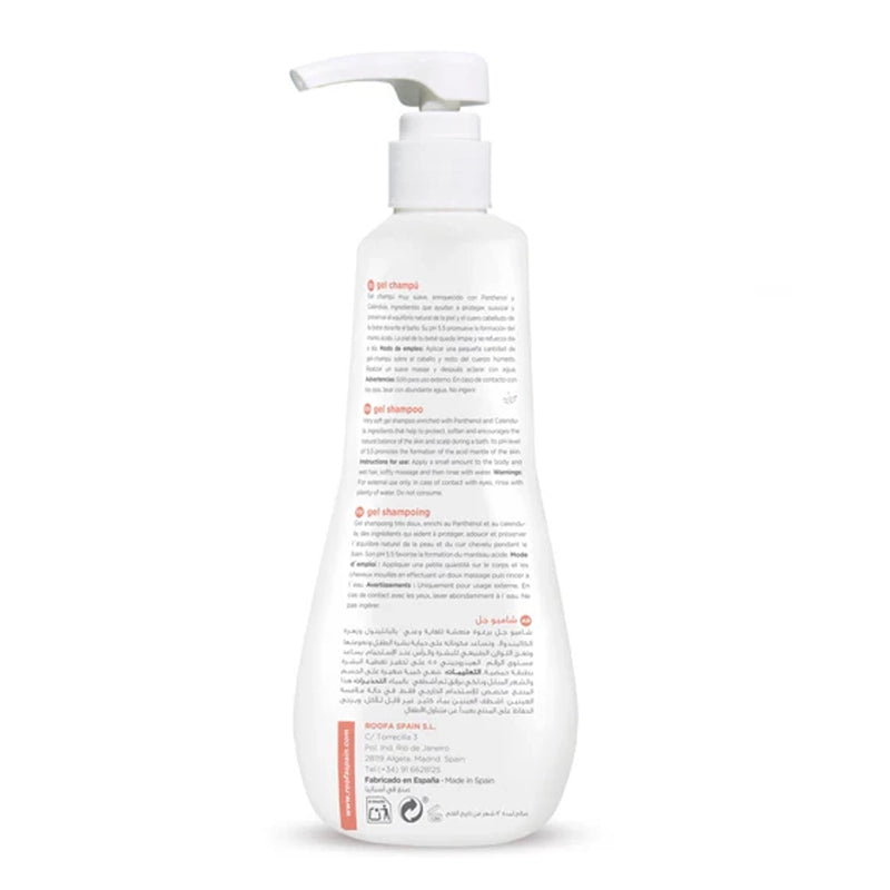 Baby Gel Shampoo with Calendula &amp; Panthenol for Sensitive Skin – 500ml