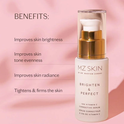 Brighten &amp; Perfect 10% Vitamin C Serum for Dark Spots - 30ml