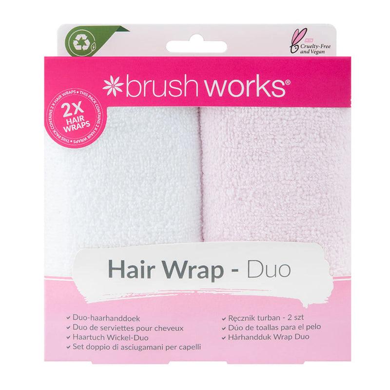 Brushworks Luxury Hair Towels Pack - 2 Pcs