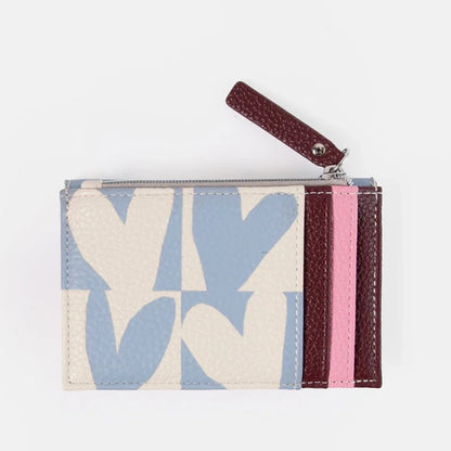 Card Holder Coin Purse with 3 Card Slots &amp; Zip Pocket