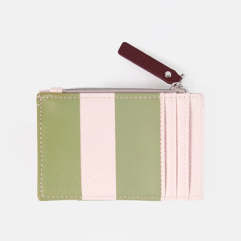 Card Holder Coin Purse with 3 Card Slots &amp; Zip Pocket