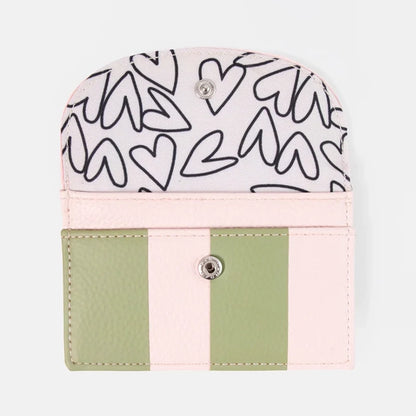 Card Holder Coin Purse with 3 Card Slots &amp; Zip Pocket