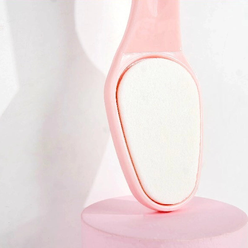 Ceramic Foot File, Double-Sided for Hard Skin - Pink