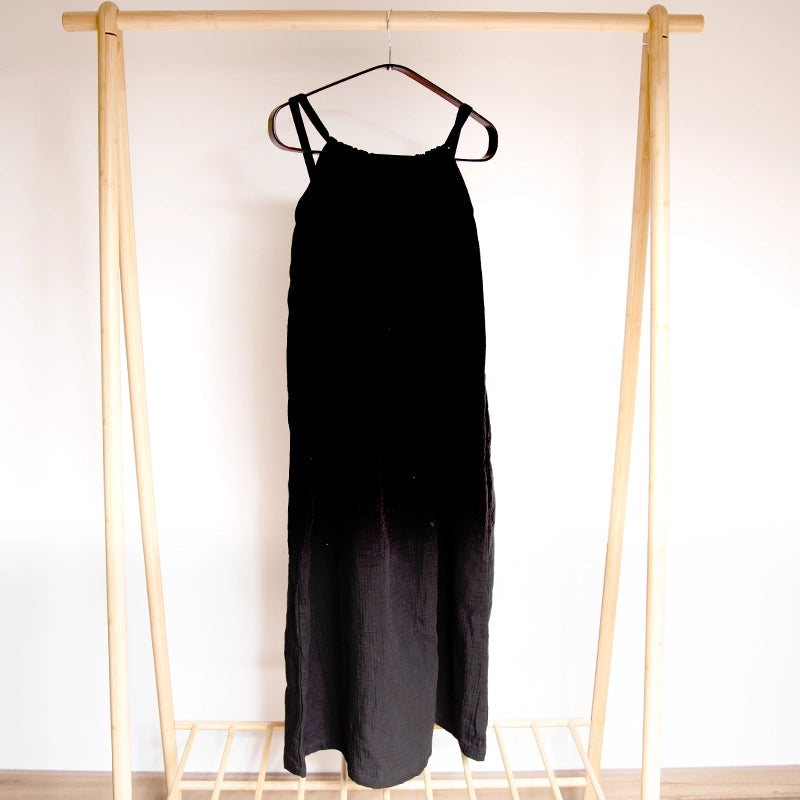 Fiona Halter Neck Long Dress - Black