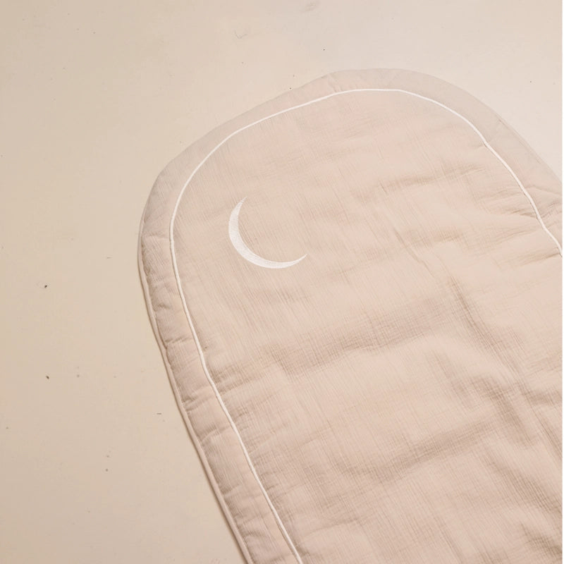 Girls’ Cotton Prayer Mat - Organic Cotton, Ages 7–12 - Taupe