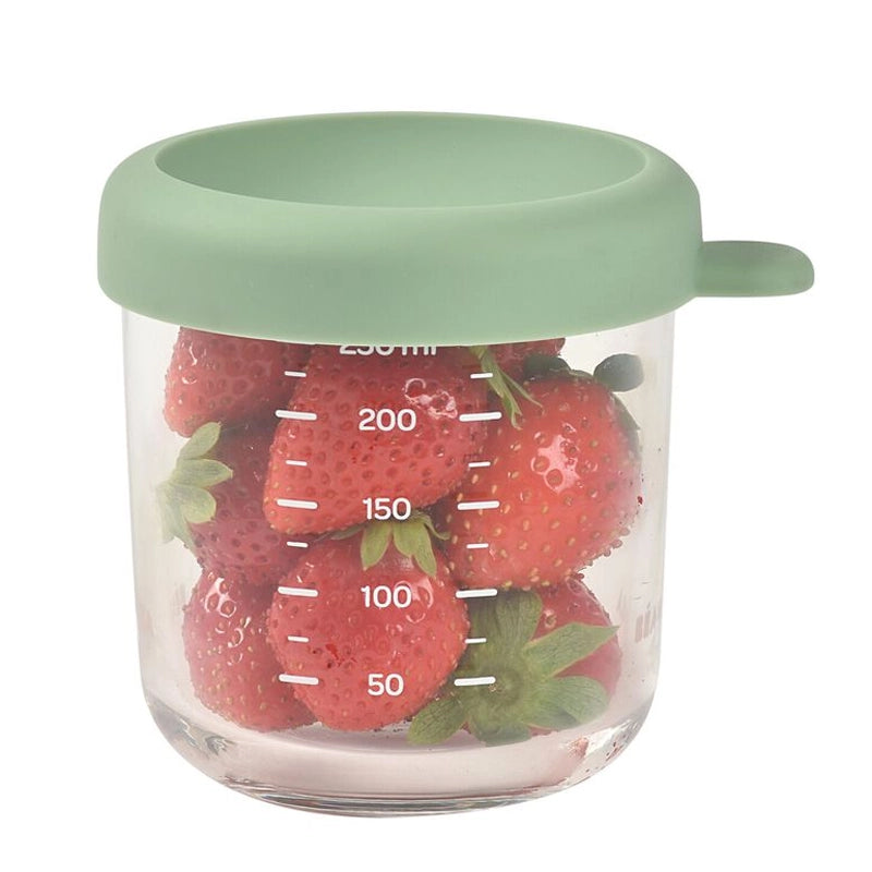 Glass Baby Food Container for Purees &amp; Weaning Meals - 250ml