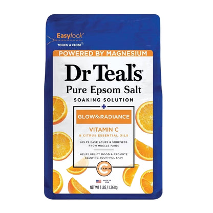 Glow and Radiance Pure Epsom Salt Soak with Vitamin C - 1.36kg