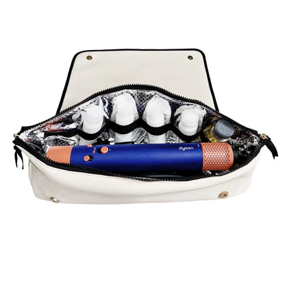 Hair Styling Tools Organizer Travel Bag with Heat-Resistant Mat