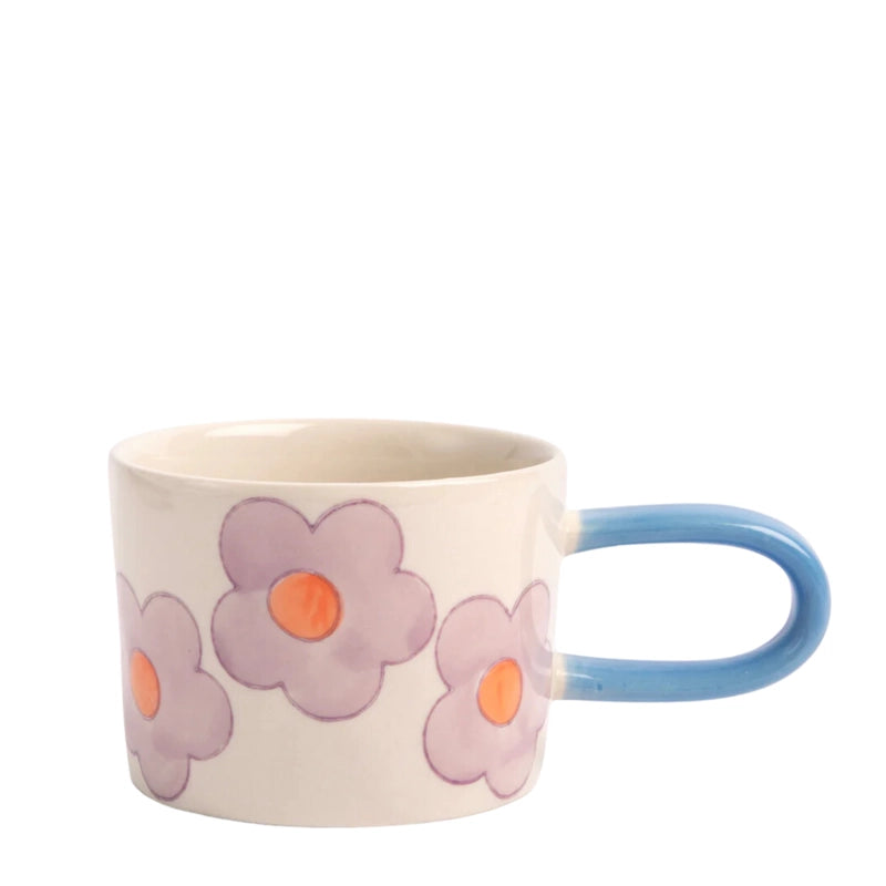 Hand-painted Glazed Ceramic Mug