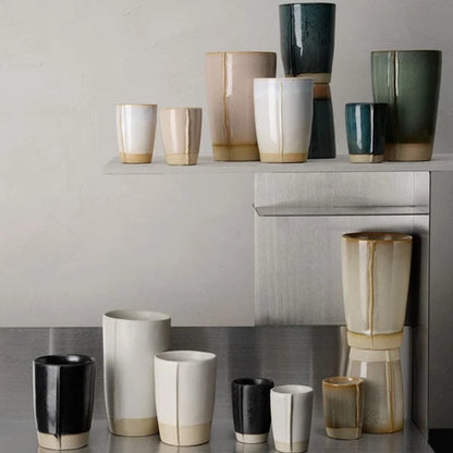 Handmade Stoneware Cafe Latte Cup, 400ml - Verana Collection