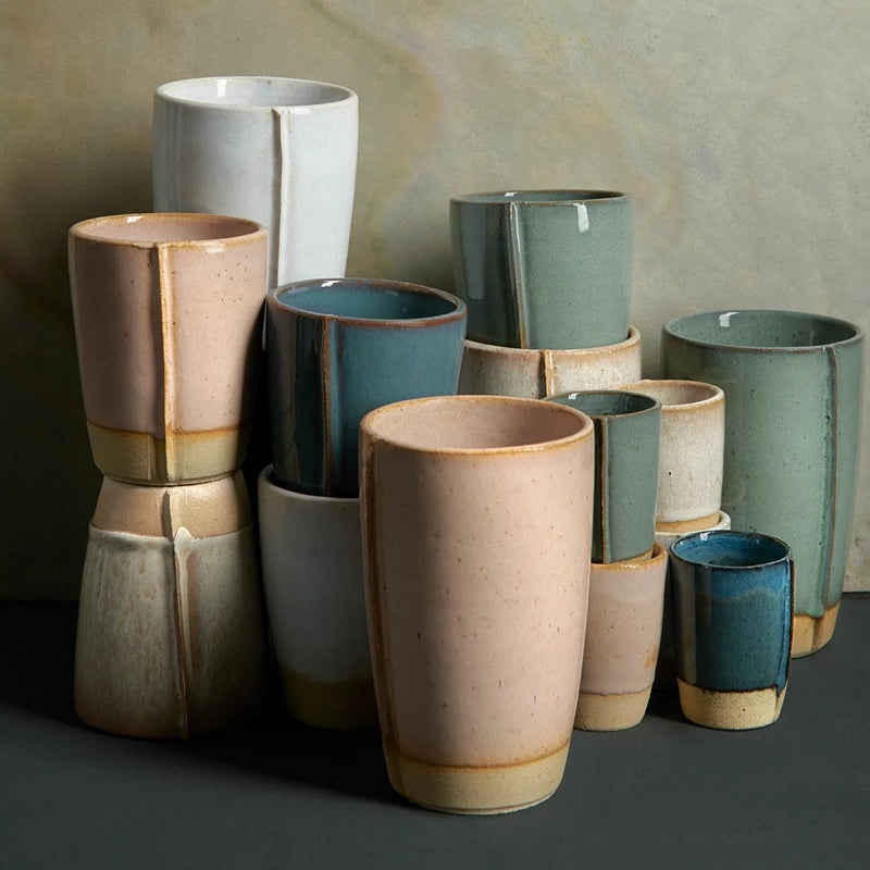 Handmade Stoneware Cafe Latte Cup, 400ml - Verana Collection