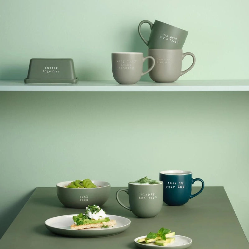 Hey! Large Coffee &amp; Tea Mug with Quote – 600ml