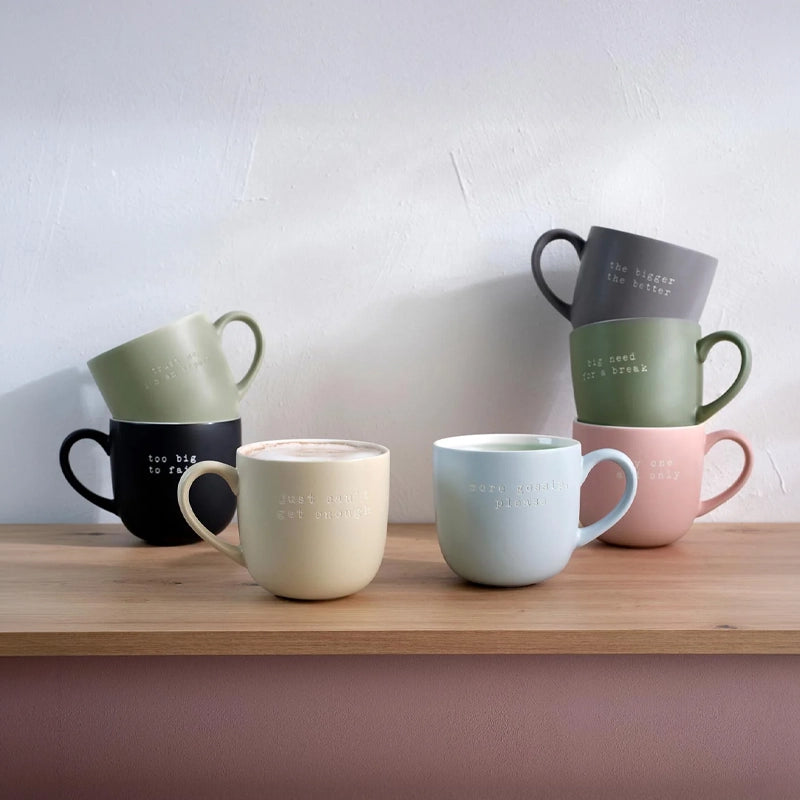 Hey! Large Coffee &amp; Tea Mug with Quote – 600ml