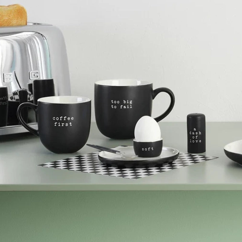 Hey! Large Coffee &amp; Tea Mug with Quote – 600ml