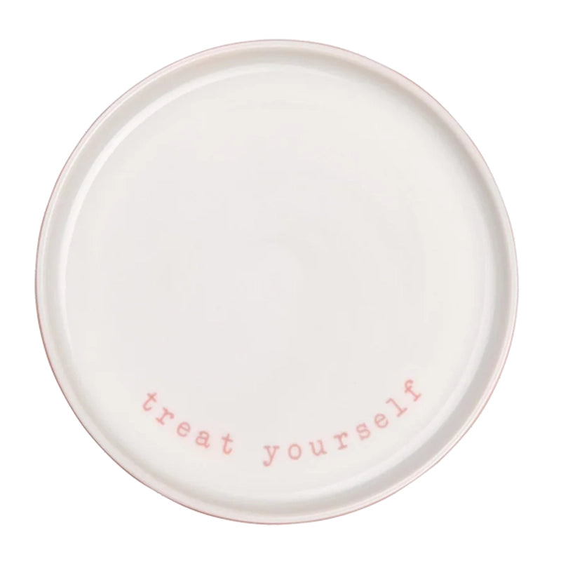 Hey! New Bone China Snack Plate with Statement
