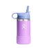 Insulated Kids Water Bottle With Wide Mouth & Straw Cap - 354ml