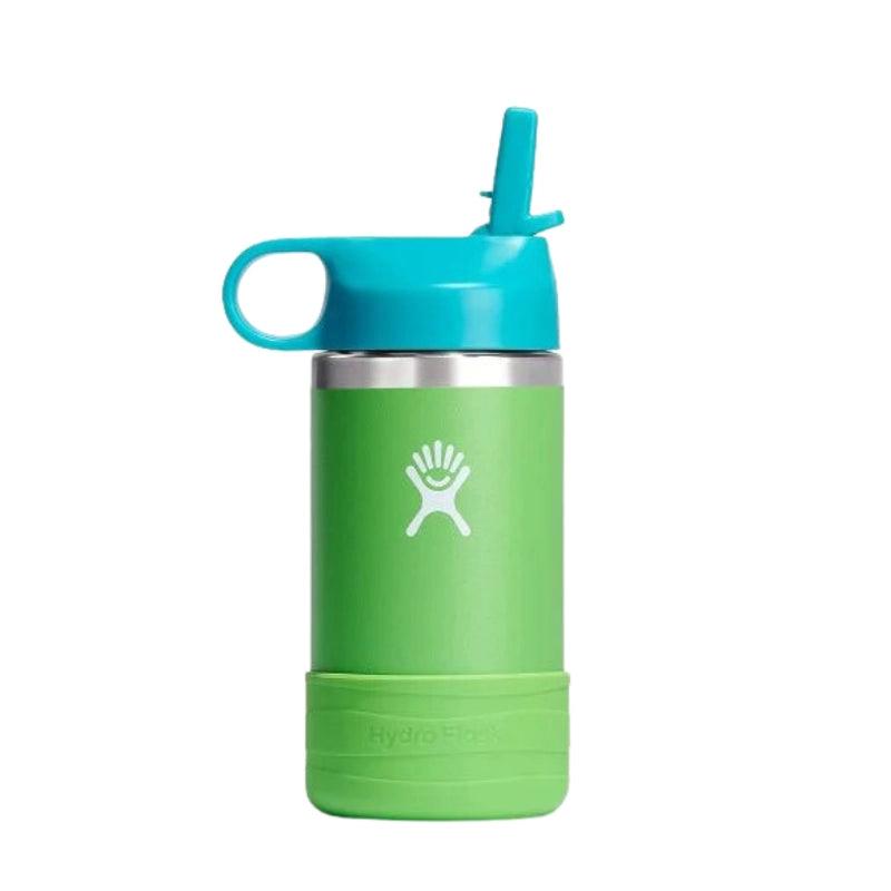 Insulated Kids Water Bottle With Wide Mouth &amp; Straw Cap - 354ml