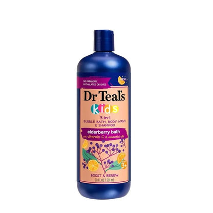 Kids Elderberry Bubble Bath Body Wash &amp; Shampoo - 591ml