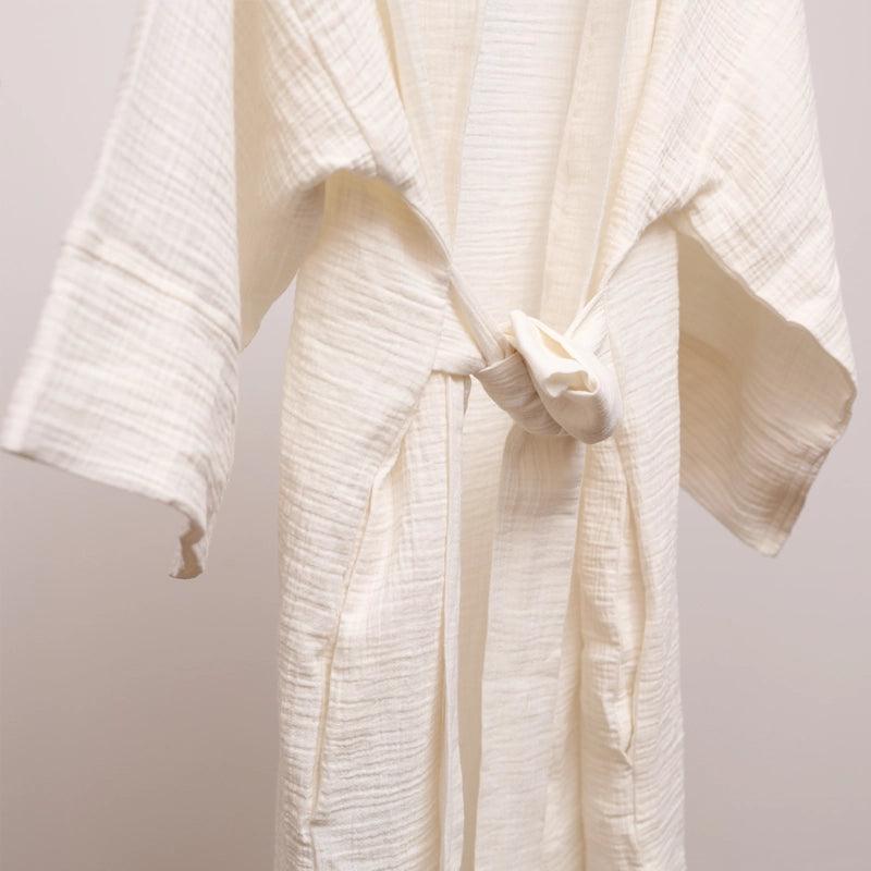 Kimi Cotton Kimono With Belt - Off-white