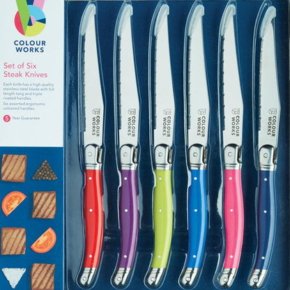 Colourworks Steak Knife Set - 6pcs