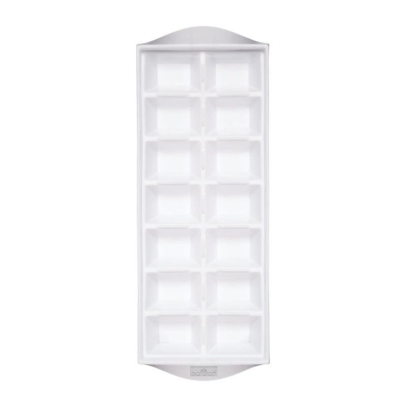 Kitchen Plastic Ice Cube Tray - White