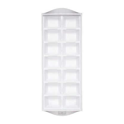 Kitchen Plastic Ice Cube Tray - White