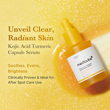 Kojic Acid Turmeric Niacinamide Glow &amp; Brightening Serum - 30ml