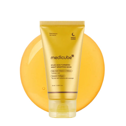 Kojic Acid &amp; Turmeric Brightening Overnight Wrapping Mask - 75ml