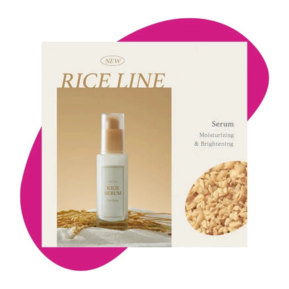 Korean Rice Facial Serum for Dull Skin, Glow &amp; Hydration - 50ml
